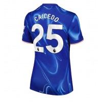 Maglia Calcio Chelsea Moises Caicedo #25 Prima Divisa Donna 2024-25 Manica Corta